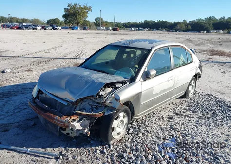 2003 Honda Civic Hybrid из США, поврежденный, VIN JHMES96633S020685